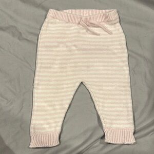 Next Pink and White Striped Baby Pants